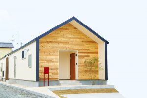 中里工務店R+houseデザイナーズ住宅　木エクステリア